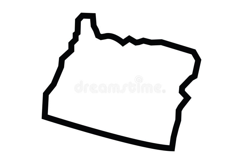 Oregon outline state stock illustrations â oregon outline state stock illustrations vectors clipart