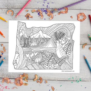 Oregon map coloring