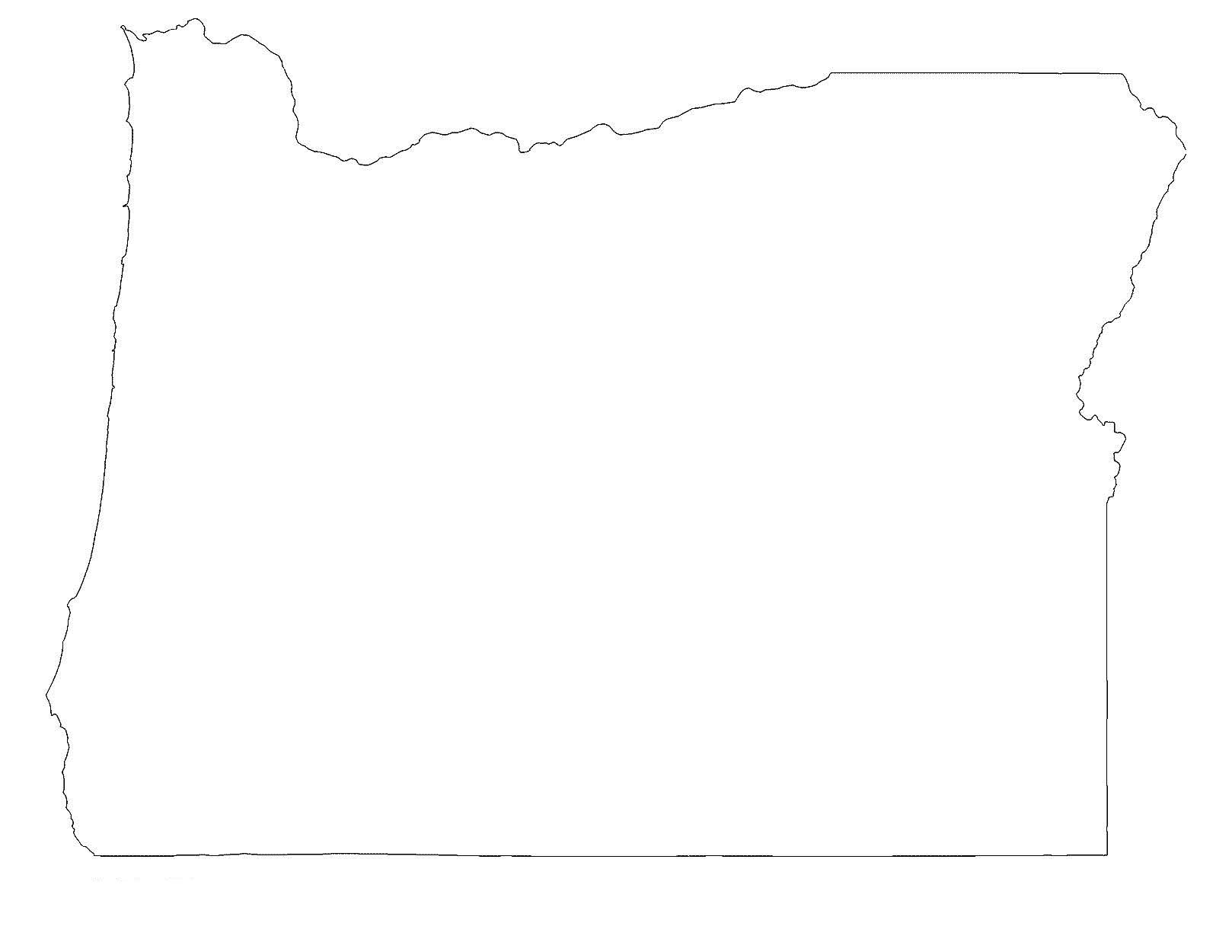 Home forts oregon state outline map