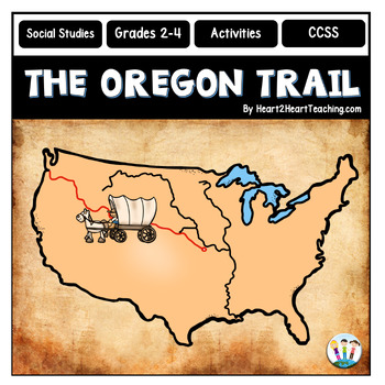Pioneer life on the oregon trail unit with coloring pages activities maps quiz