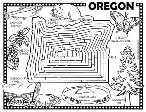 Usa maze activity pack