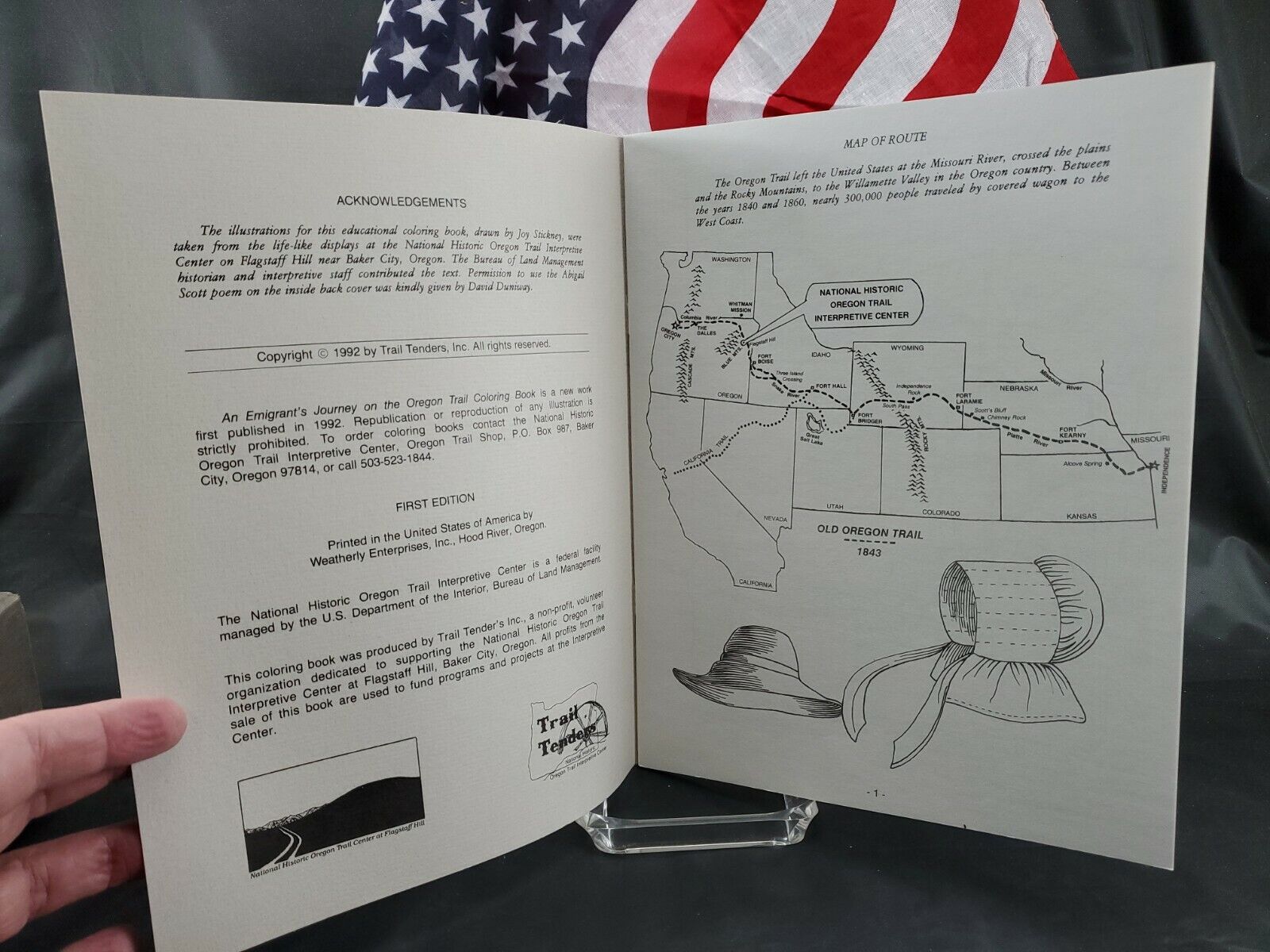 An emigrants journey on the oregon trail coloring book st edition