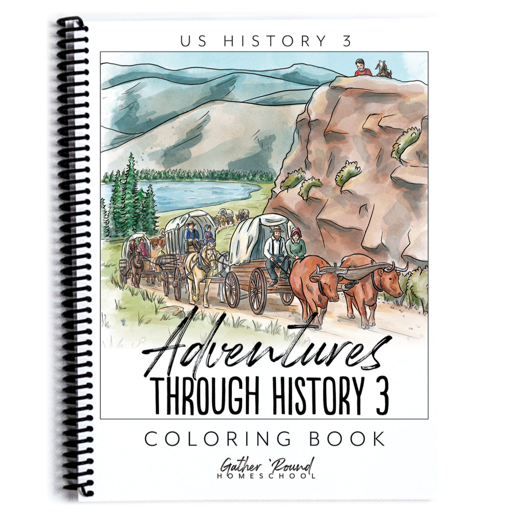 Us history printed coloring book â gather round homeschool usa