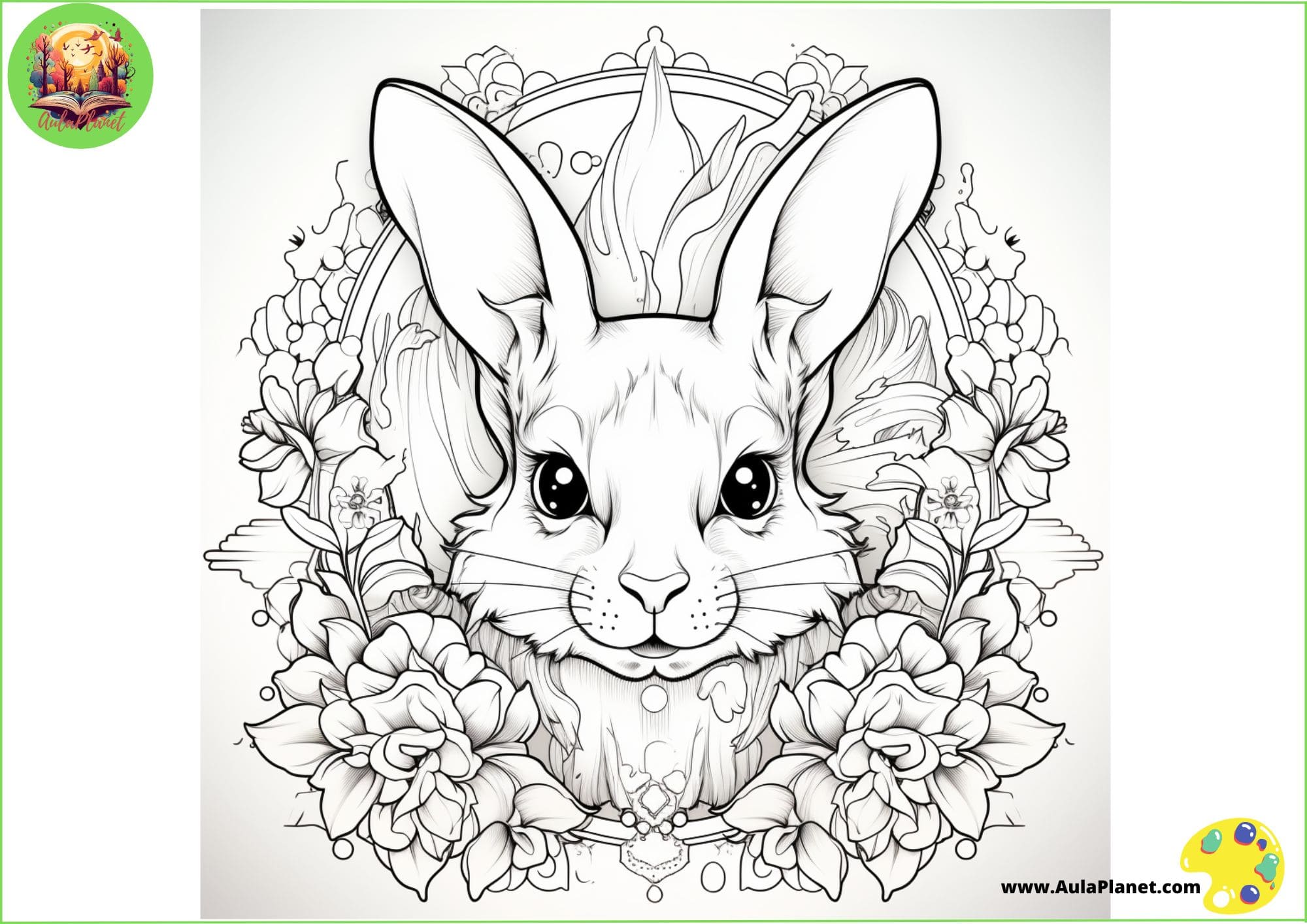 Dibujos de conejos para colorear e imprimir gratis