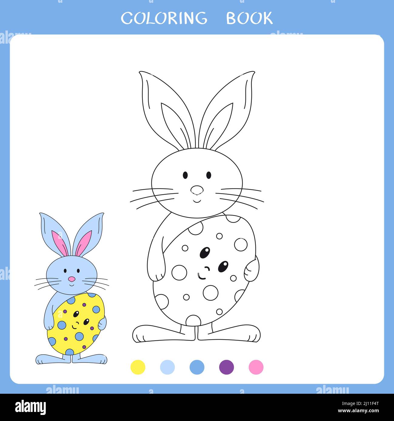 Conejo de pascua para colorear fotografãas e imãgen de alta roluciãn