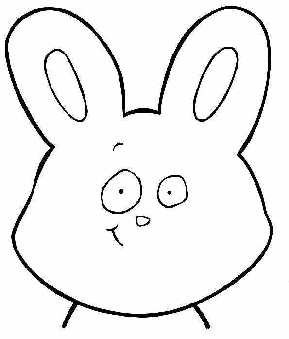 Cabeza de conejo para colorear teby y tib