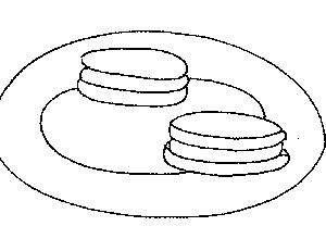 Cookies coloring page