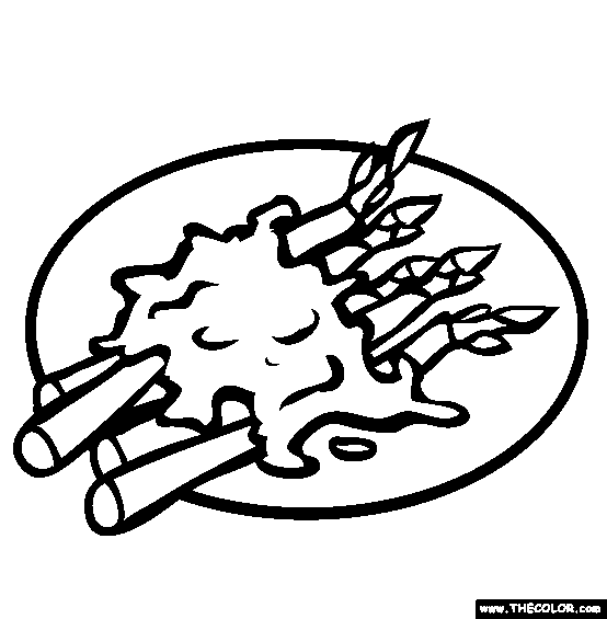 Bizarre food online coloring pages