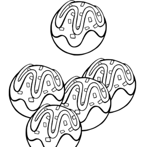 Takoyaki coloring pages printable for free download