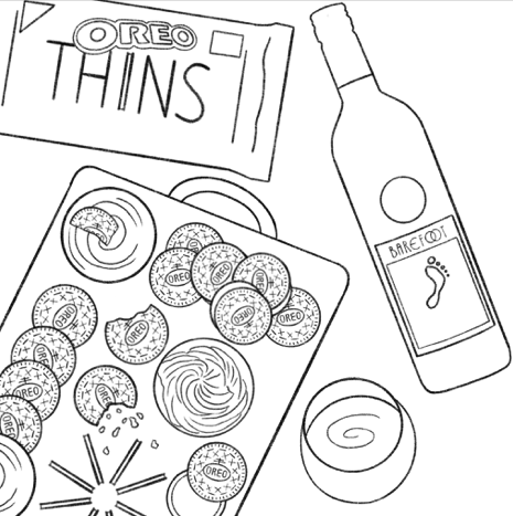 Barefoot wine x oreo thins â
