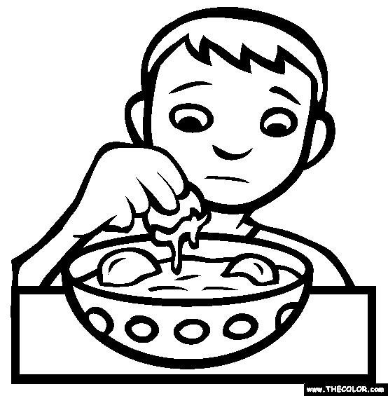 Bizarre food online coloring pages