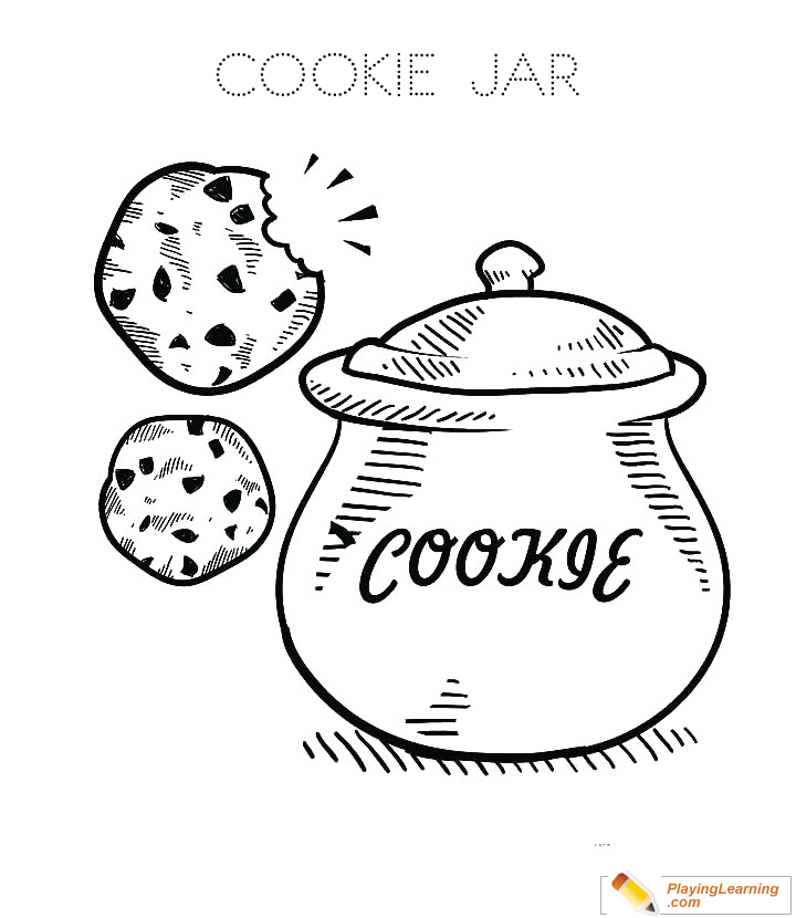 Cookie coloring page free cookie coloring page