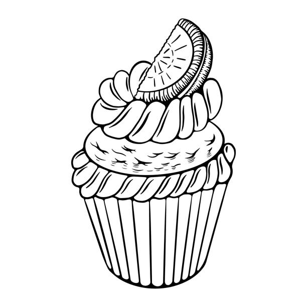 Drawing of oreo cookie stock illustrations royalty