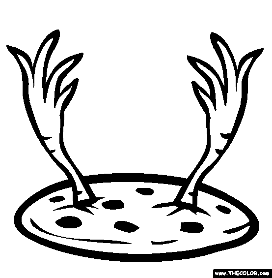 Bizarre food online coloring pages
