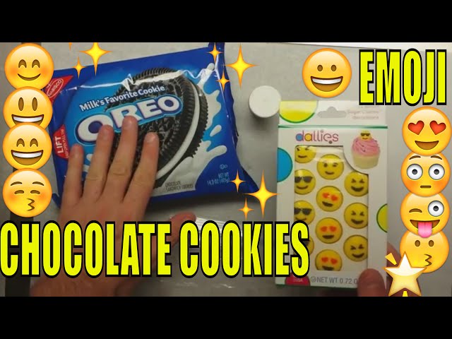 Emoji cookies how to make emoji chocolate covered oreos recipe to do it yourself baking basic