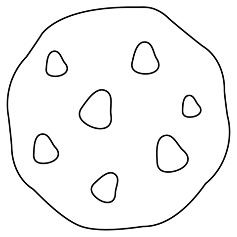 Cookie emoji coloring page free printable coloring pages
