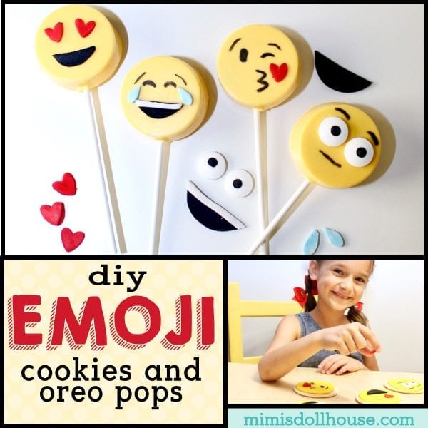 Diy emoji cookies oreo pops