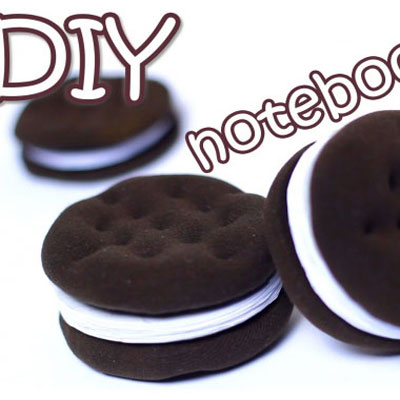 Diy oreo cookie notebooks