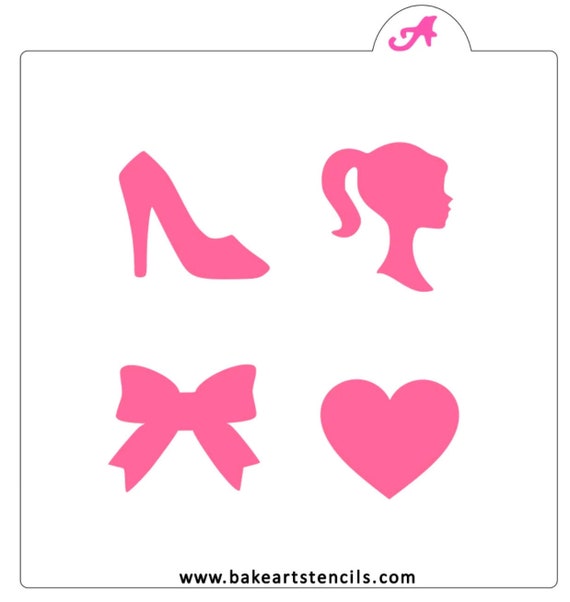 Fast shipping doll oreo stencil doll head silhouette cookie stencil cookie stencil cake stencil silhouette stencil