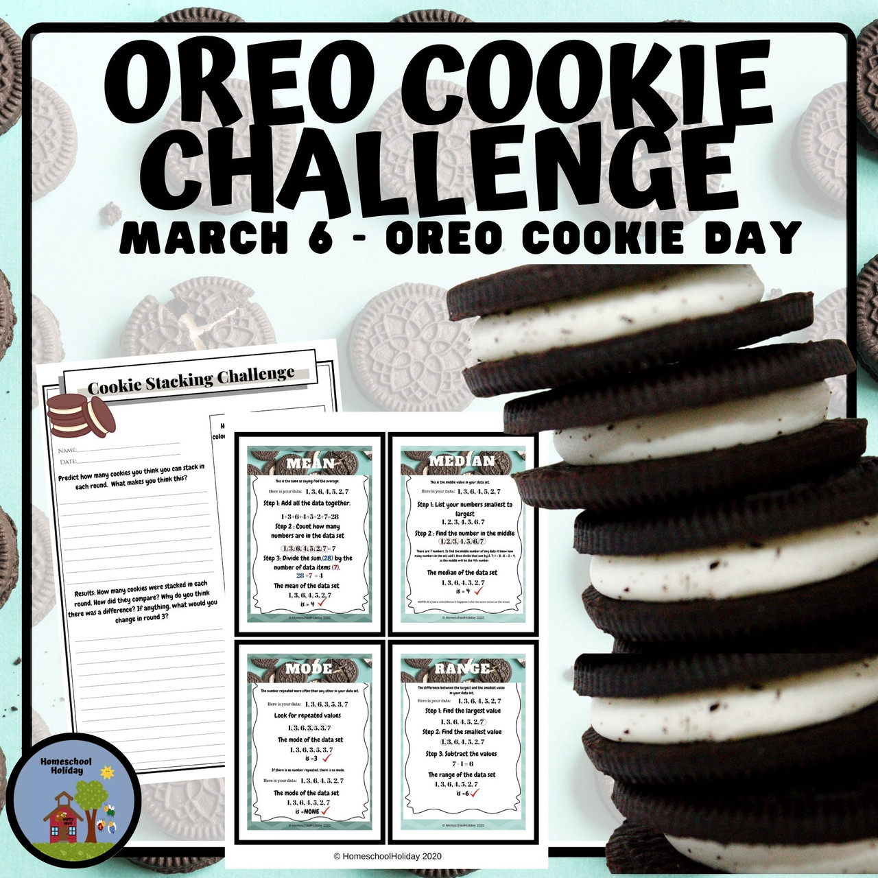 Oreo cookie tower challenge