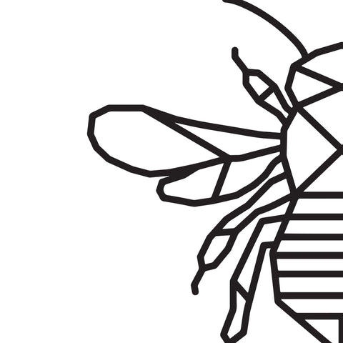 Origami bee print â