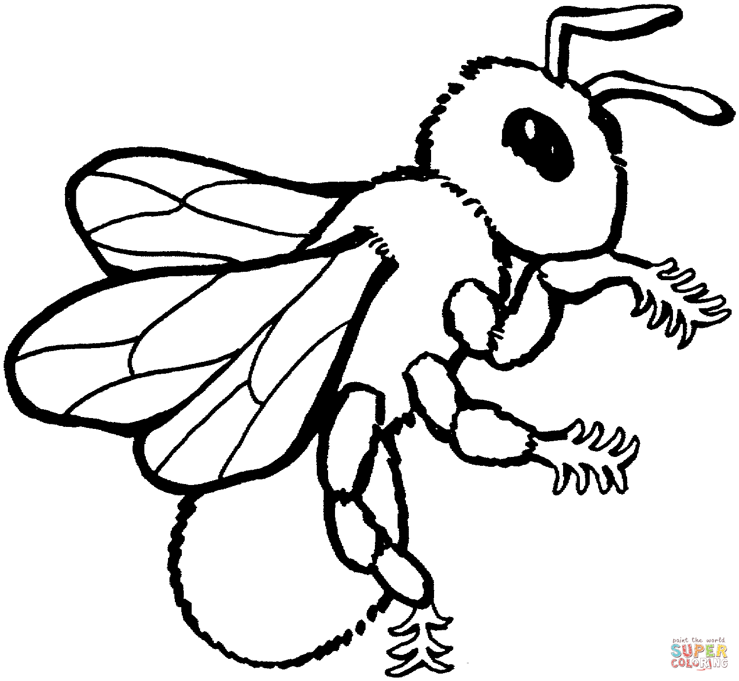 Bee coloring page free printable coloring pag bee coloring pag coloring pag butterfly coloring page