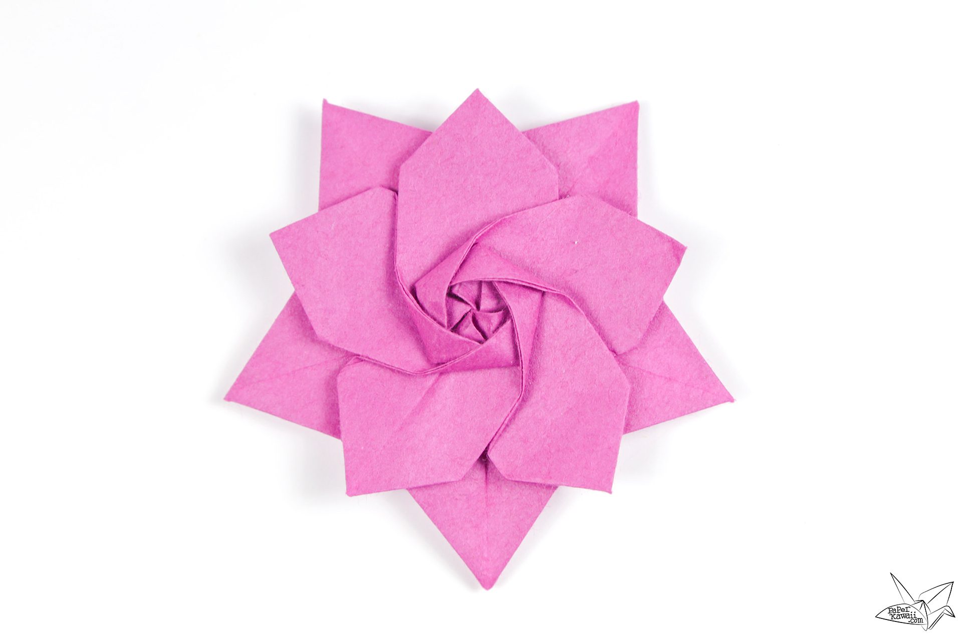 Origami sakura star tutorial