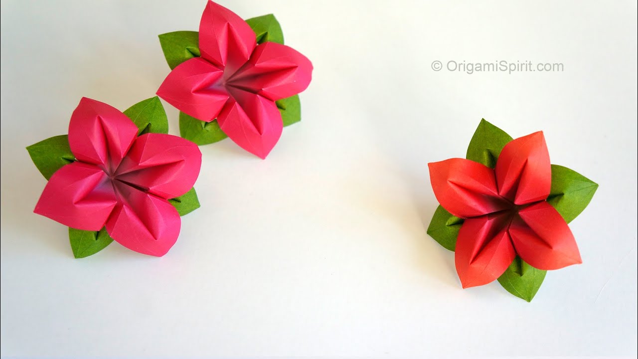 Easy origami flowers