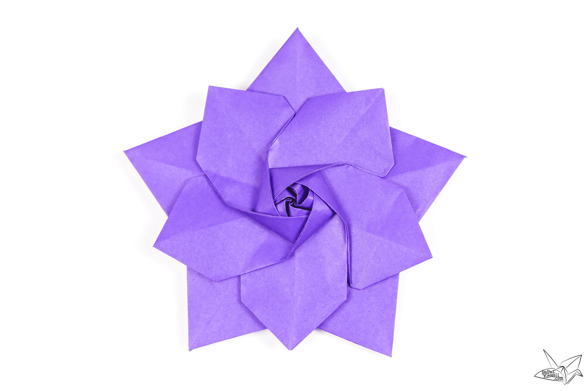 Origami sakura star tutorial