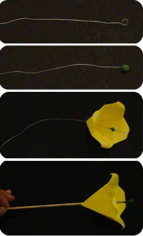 Origami bellflower