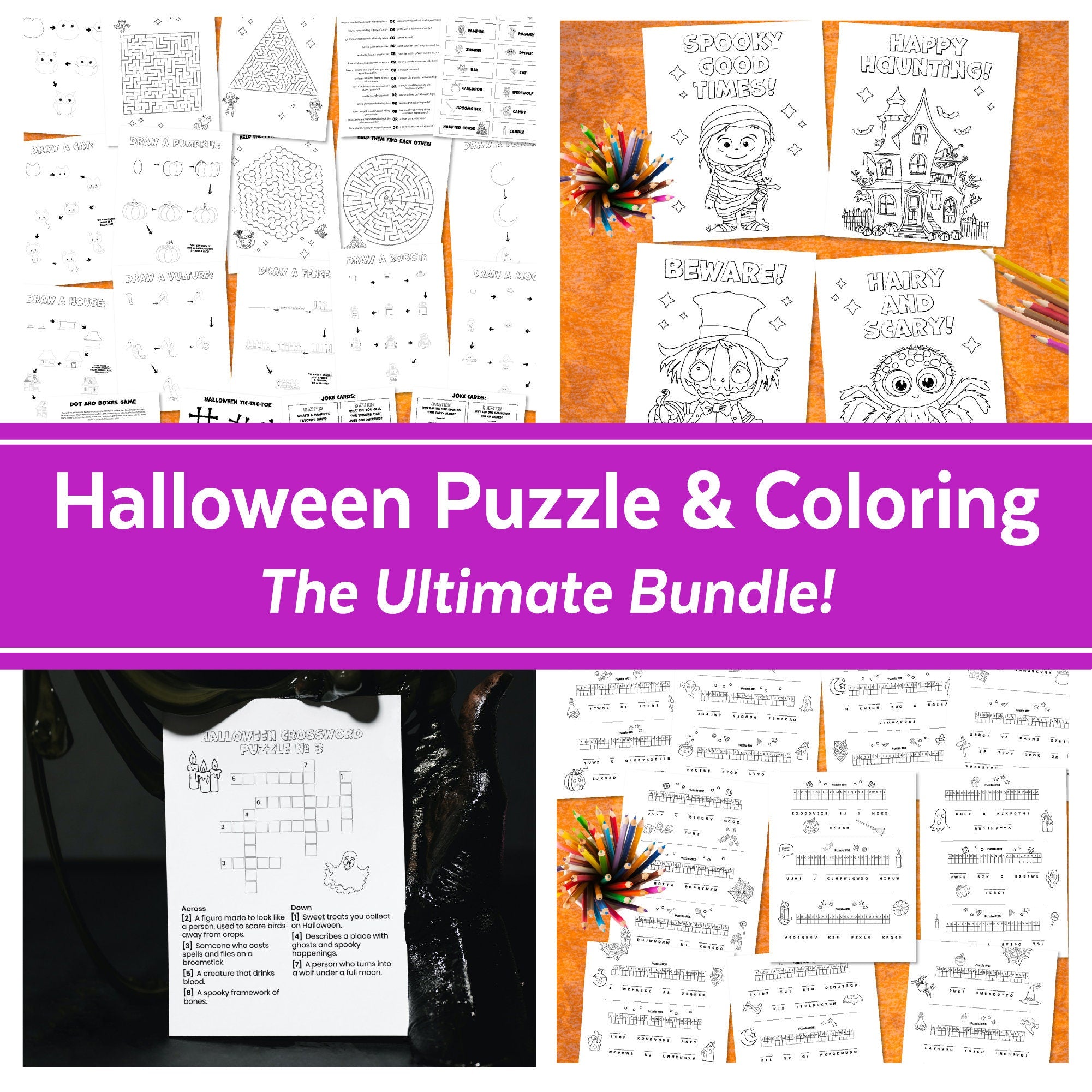 Halloween games ultimate bundle halloween activities for kids â ministering printables