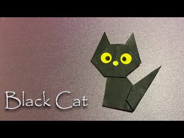 How to make an origami paper black cateasycute crafttutorial