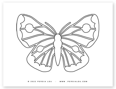 Free printable butterfly coloring pages