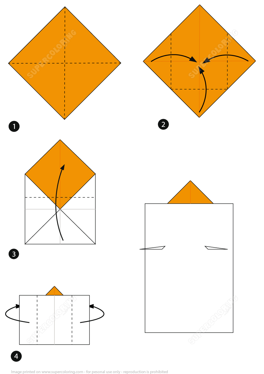 How to make an origami candle step by step instructions free printable papercraft templates