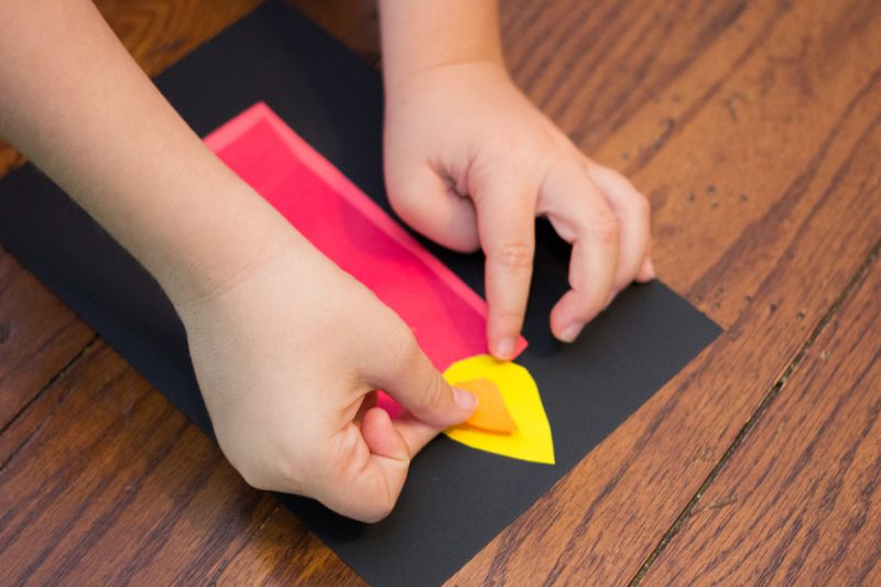 Easy christmas candle craft for kids great for advent too
