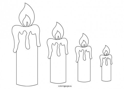 Candle templates coloring page candle template templates printable free candle printable