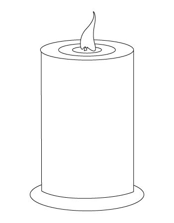 Candle coloring sheet candle template colorful candles candle printable