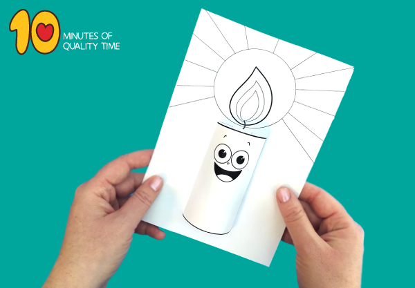 D paper candle craft â minutes of quality time