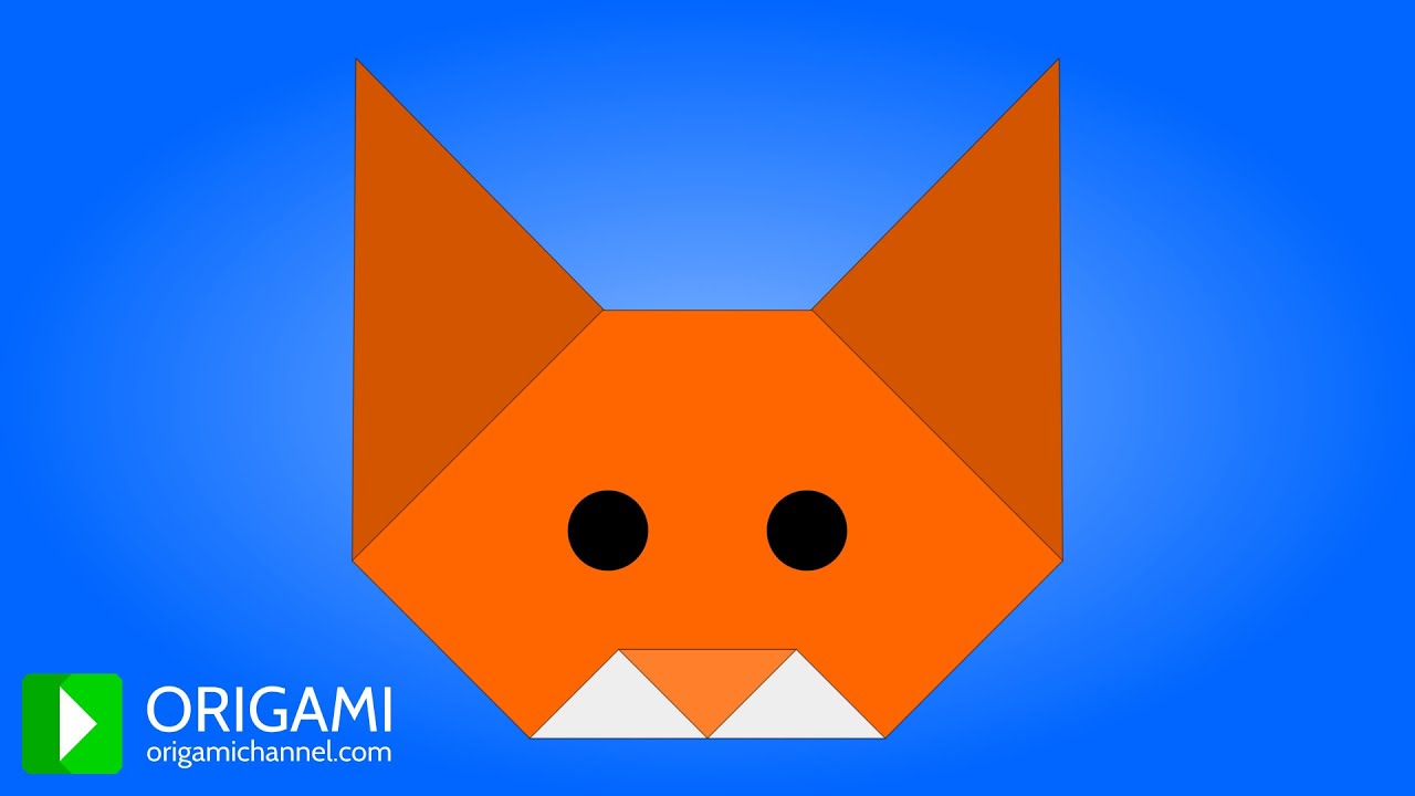 How to make a cute origami cat face ð easy tutorial traditional model k