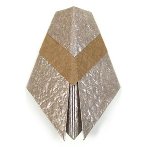 How to make a traditional origami cicada page