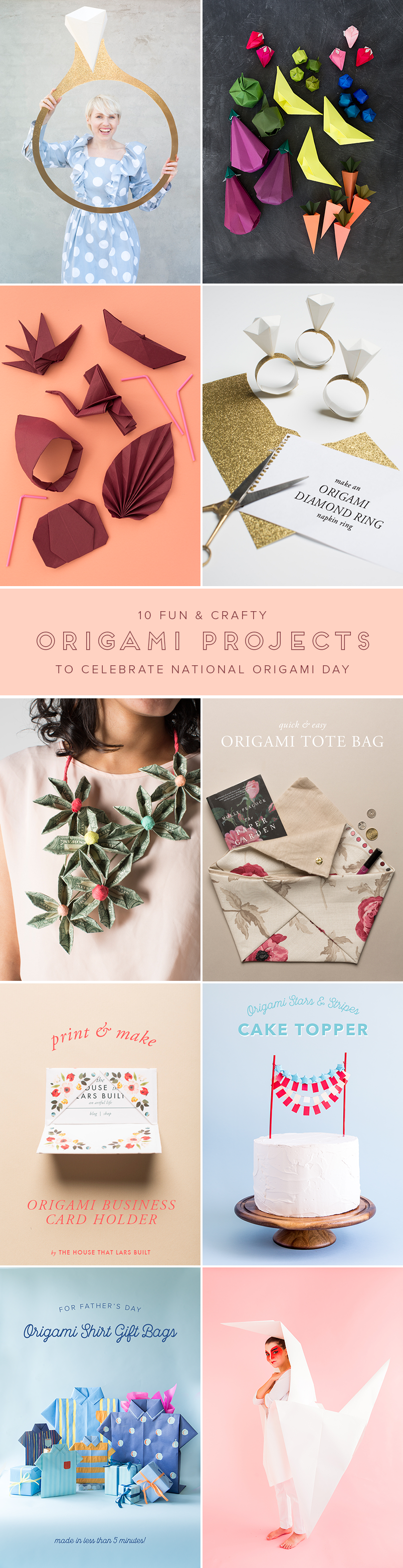 Diy origami cornucopia