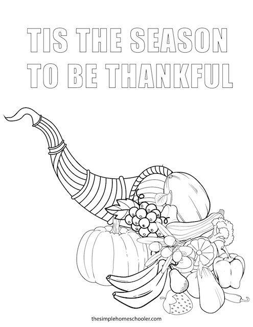 Free printable cornucopia coloring pages for kids and adults