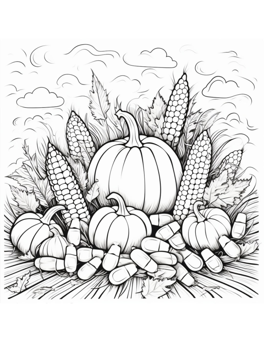 Halloween coloring page for adults fall and october themed page from page halloween coloring book for adults vol get in the spirit