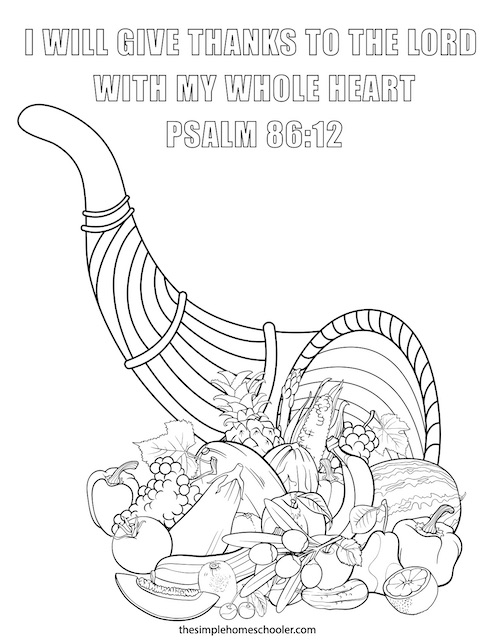 Free printable cornucopia coloring pages for kids and adults