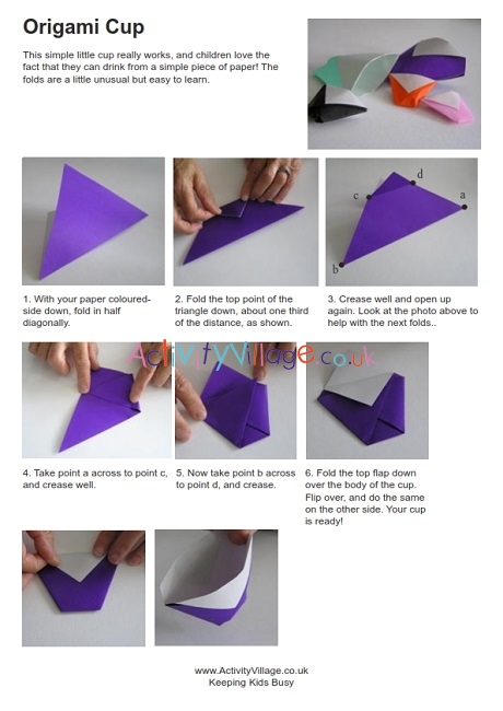 Origami cup