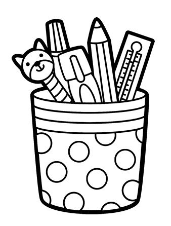 Different types of pen case coloring pages for children school coloring pages preschool coloring pages coloring pages