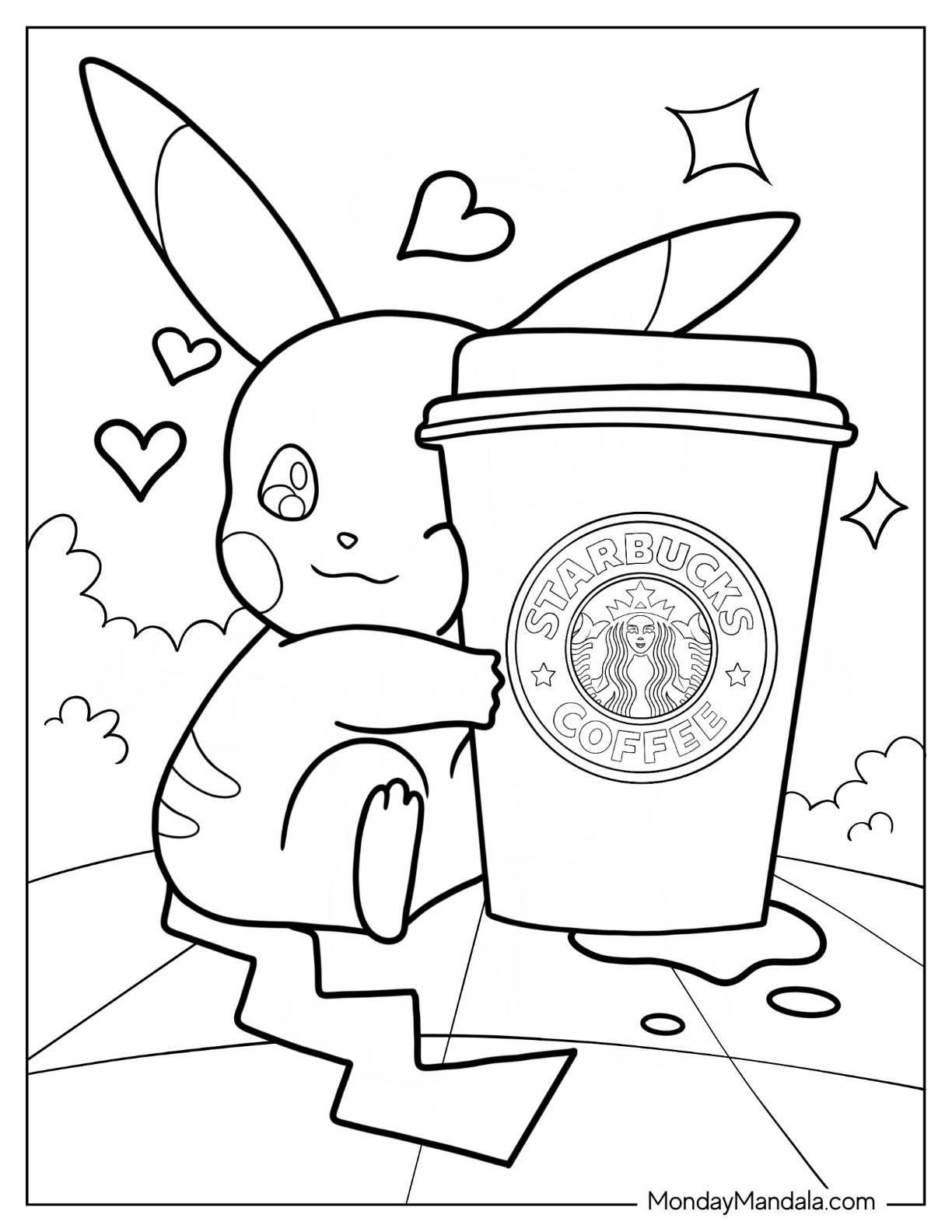 Starbucks coloring pages free pdf printables