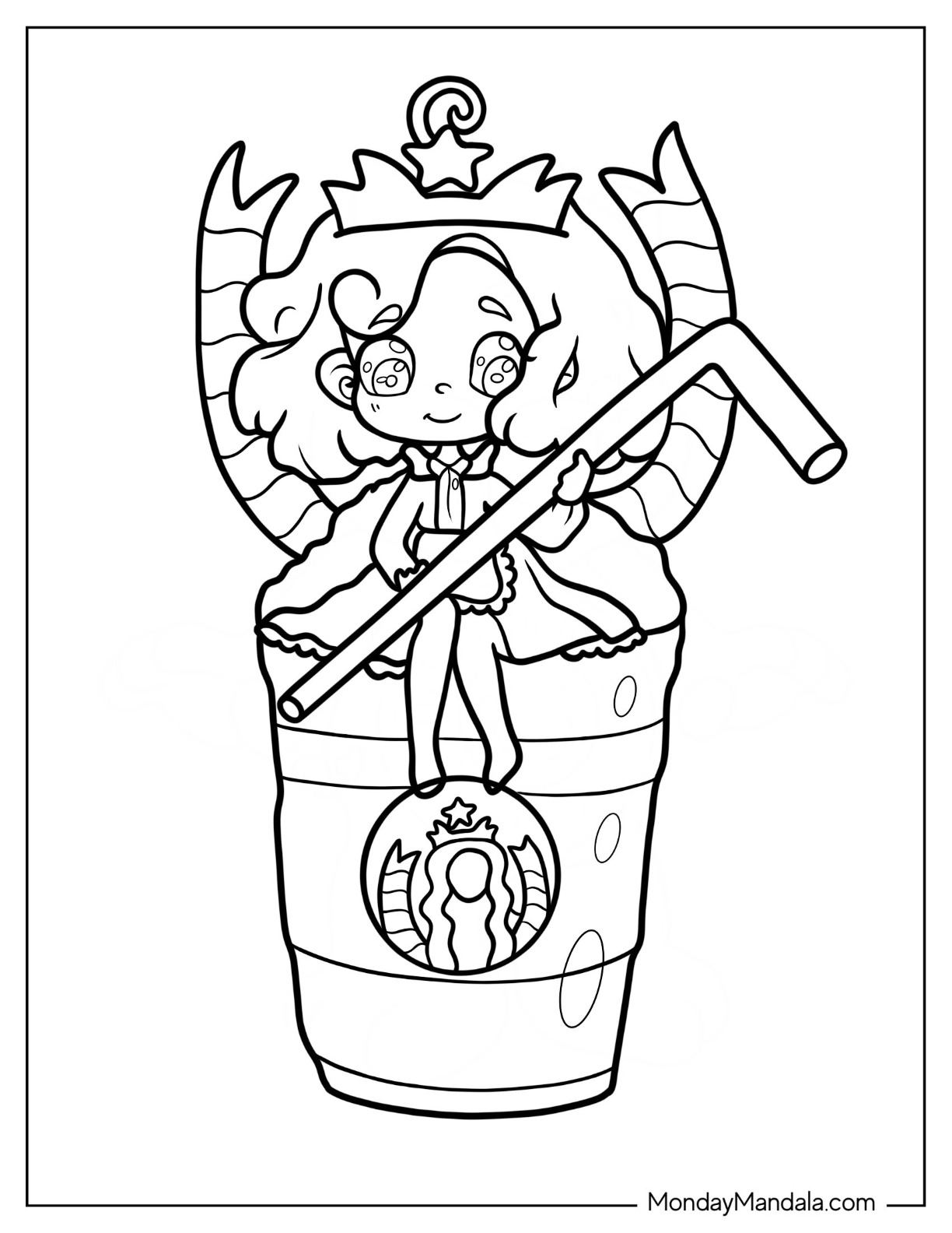 Starbucks coloring pages free pdf printables