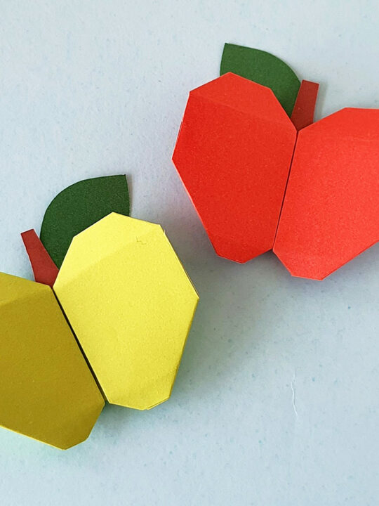 Origami apple