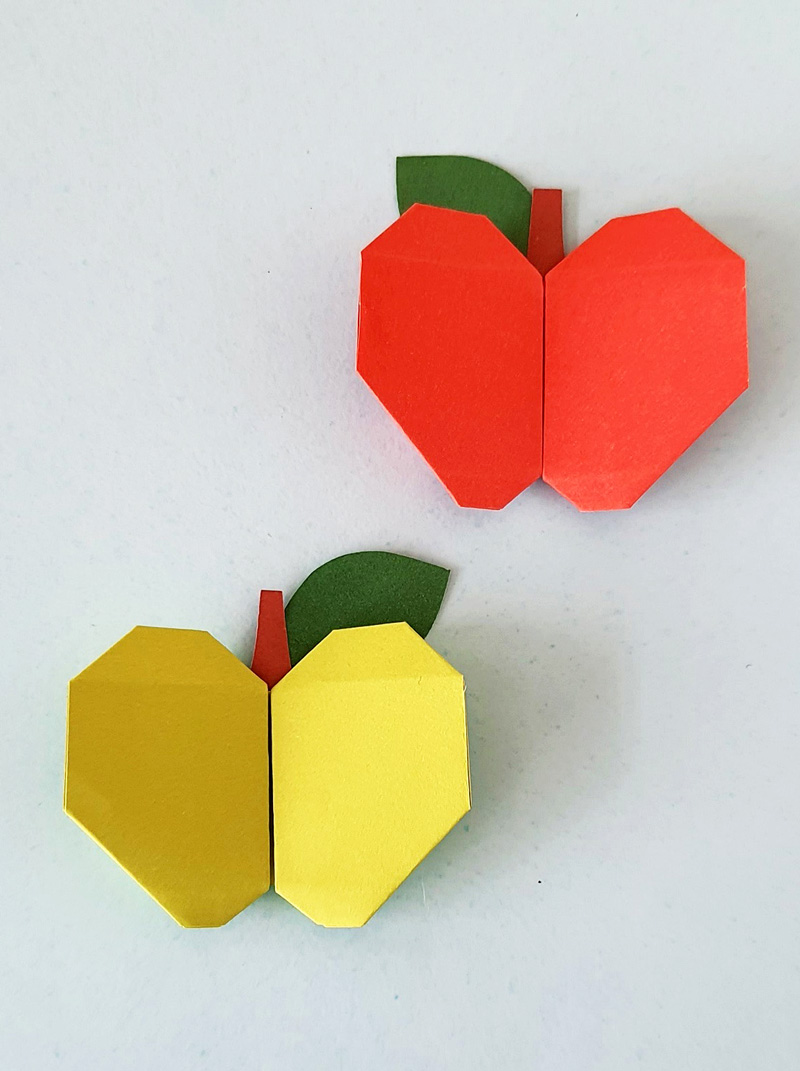 Origami apple
